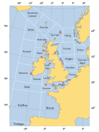 shipping forecast sea areas